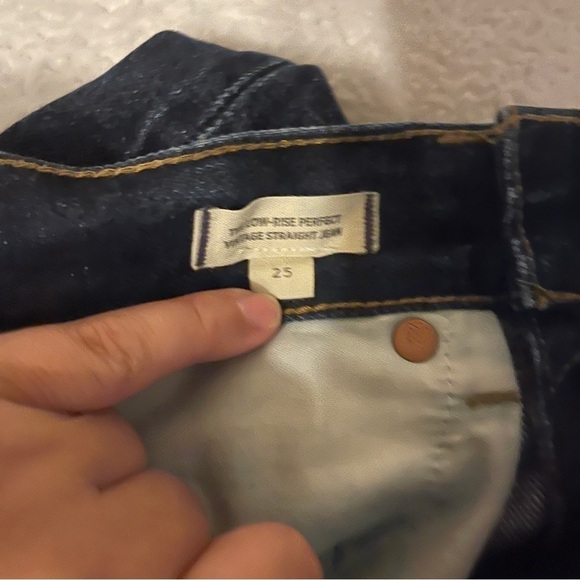 Madewell Low Rise Perfect Vintage Straight Classic Preppy Jean Lilycrest Wash - Picture 8 of 9